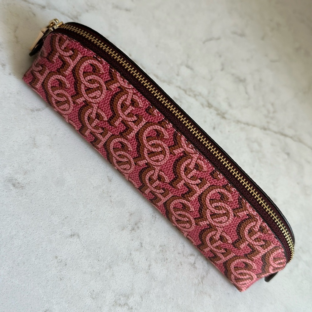 Coach outlet monogram pencil case